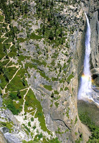 Cesta k hornímu Yosemitskému vodopádu