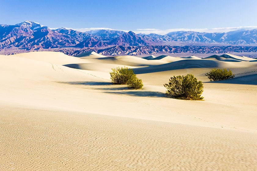 Písečné duny v Údolí smrti