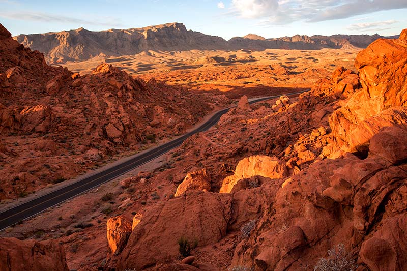 Silnice ve Valley of Fire