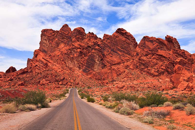 Silnice ve Valley of Fire